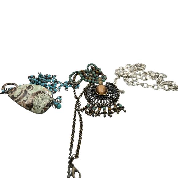 Jewelry Lot Junk Craft Necklaces Mixed Approx 1 Lb Vintage Modern SKU 3084 READ - Picture 2 of 5